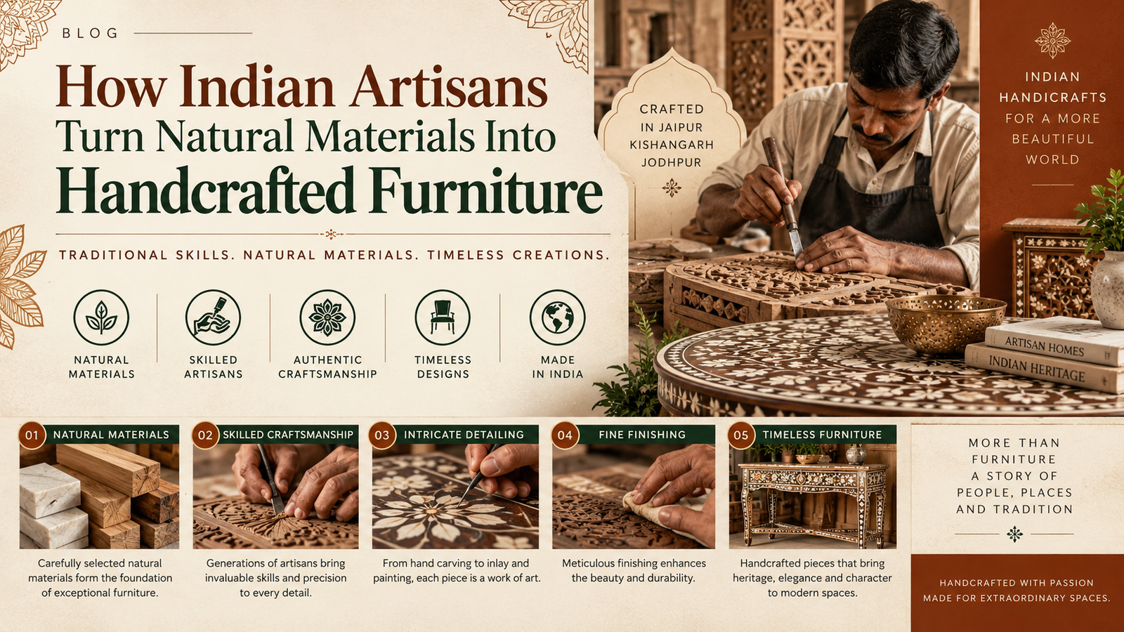 handcrafted furniture